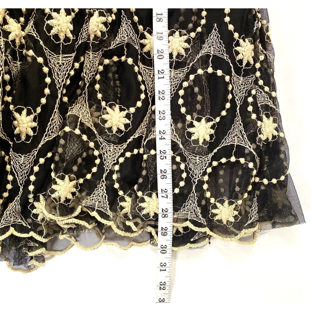 Style and Co Tulle Embroidered Layered Skirt Plus Sz 2X Multicolor Lined Flaws - Picture 14 of 14